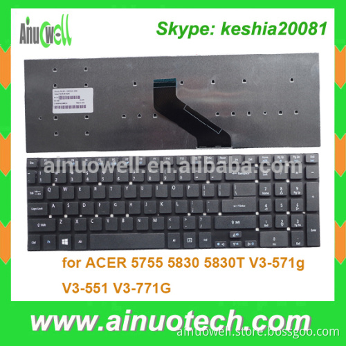 UK Laptop Keyboard for ACER 5755 5830 5830T V3-571g V3-551 V3-771G US Keyboards Wholesale Price